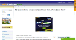 Desktop Screenshot of indiacustomercare.com